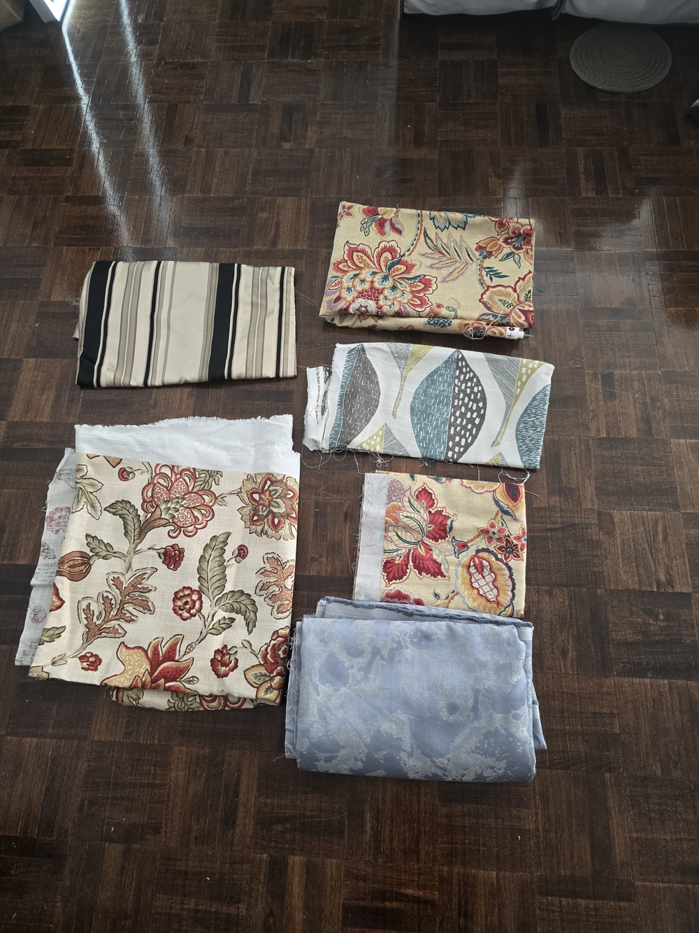 Assorted Fabric Bundle - Floral, Stripe, Geometric